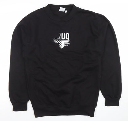 Mens UK Size S UCC Ultimate Clothing Collection Black Pullover Sweatshirt