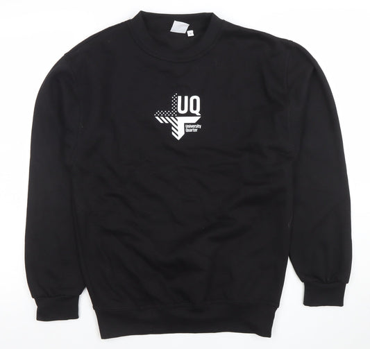 Mens UK Size S UCC Ultimate Clothing Collection Black Pullover Sweatshirt