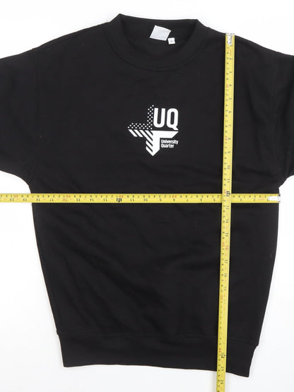 Mens UK Size S UCC Ultimate Clothing Collection Black Pullover Sweatshirt