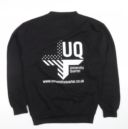 Mens UK Size S UCC Ultimate Clothing Collection Black Pullover Sweatshirt