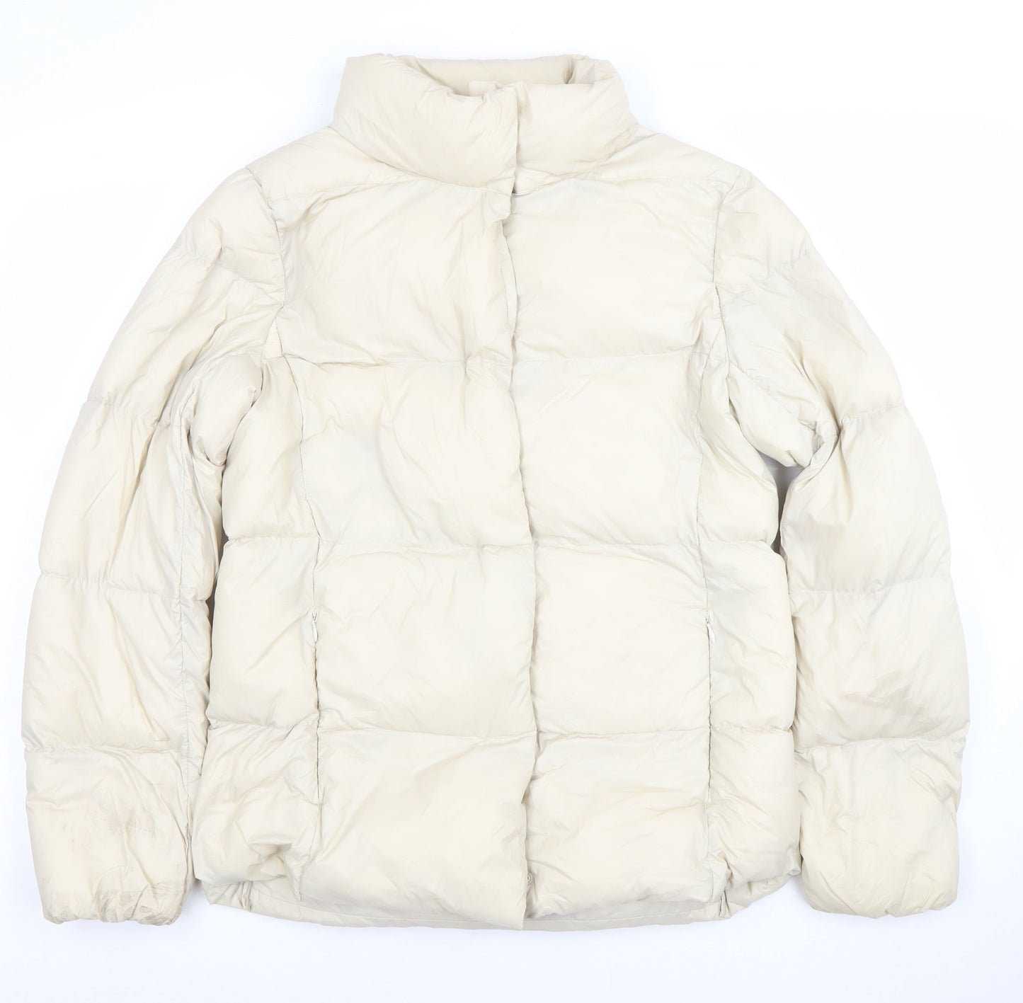 Womens UK Size 8 Marks and Spencer Beige Puffer Jacket