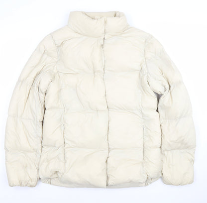 Womens UK Size 8 Marks and Spencer Beige Puffer Jacket
