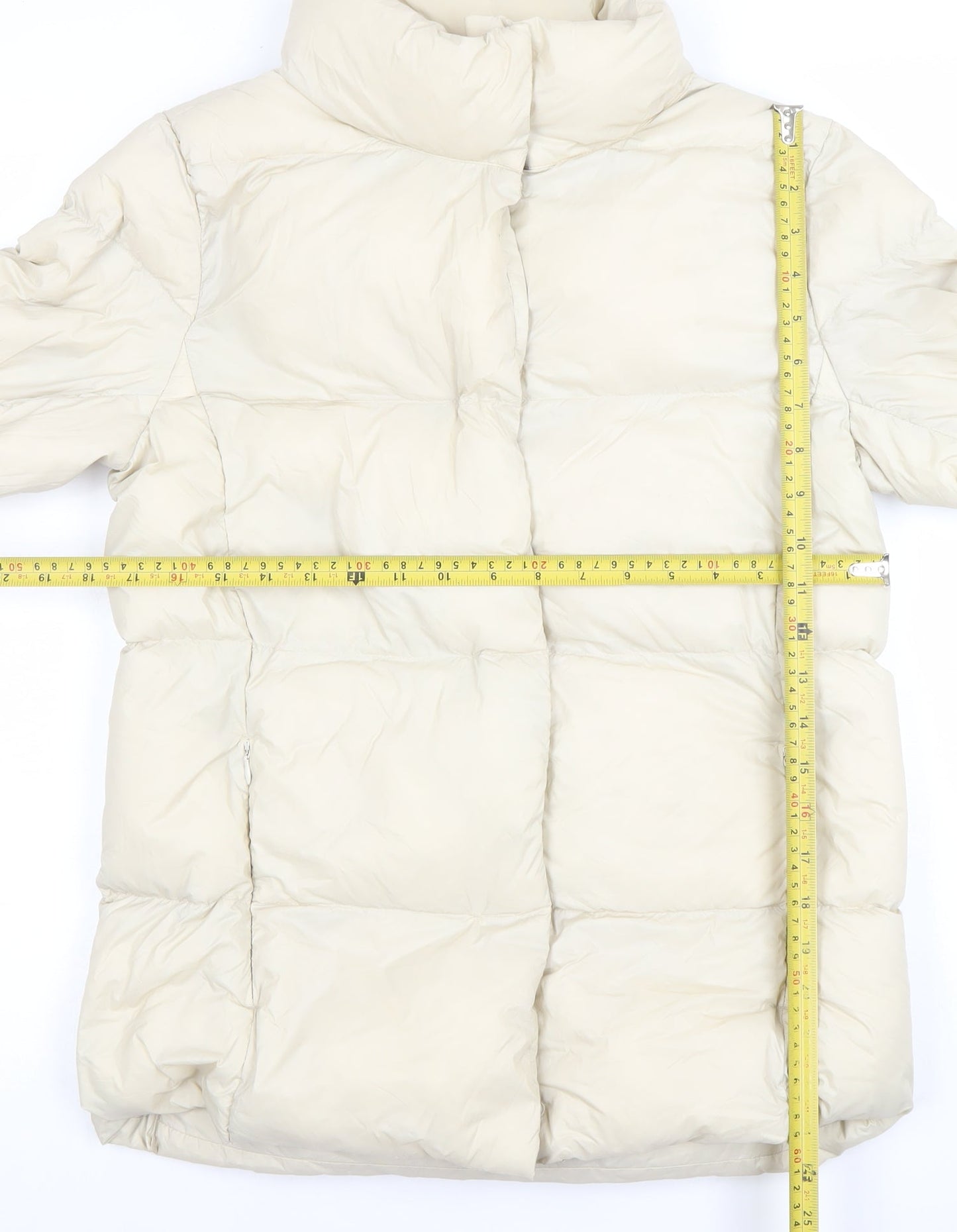 Womens UK Size 8 Marks and Spencer Beige Puffer Jacket