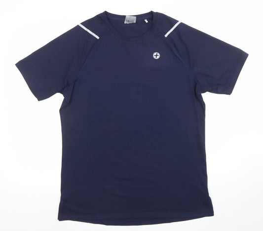 Mens UK Size L Gym+Coffee Blue Gym & Training Running & Jogging CrossFit T-Shirt