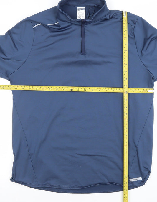 Mens UK Size XL DECATHLON Blue Pullover Sweatshirt