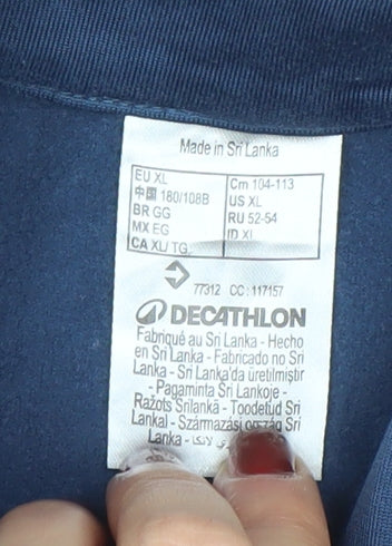 Mens UK Size XL DECATHLON Blue Pullover Sweatshirt