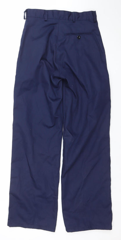 Mens UK Size 72R Rolls Royce Regular Fit Workwear Blue Trousers