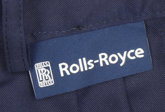 Mens UK Size 72R Rolls Royce Regular Fit Workwear Blue Trousers