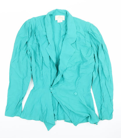 Womens UK Size 12 Firm London Regular Green Blazer