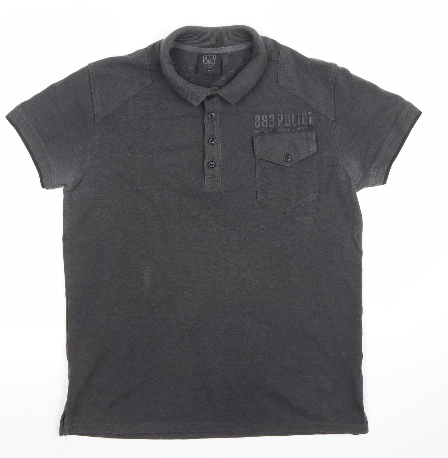 Mens UK Size M 883 Police Cotton Blend Polo Shirt
