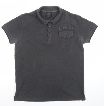 Mens UK Size M 883 Police Cotton Blend Polo Shirt