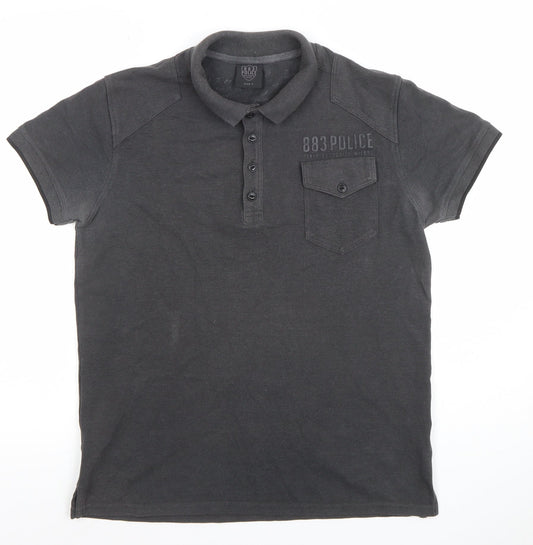 Mens UK Size M 883 Police Cotton Blend Polo Shirt