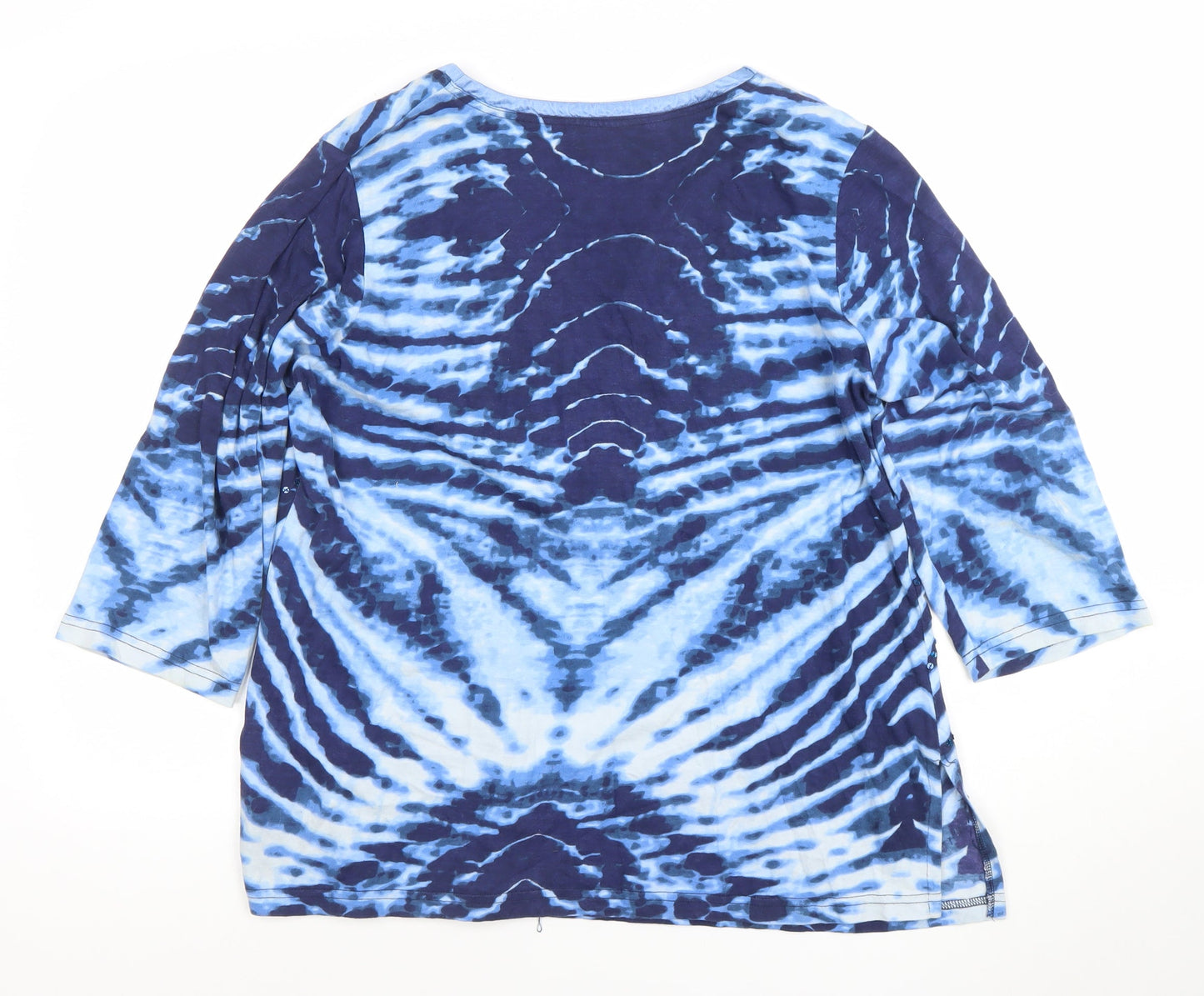 Womens UK Size L Antelope Blue Basic T-Shirt