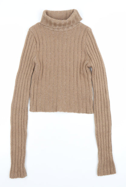 Womens UK Size S Staring at Stars Beige Pullover Jumper