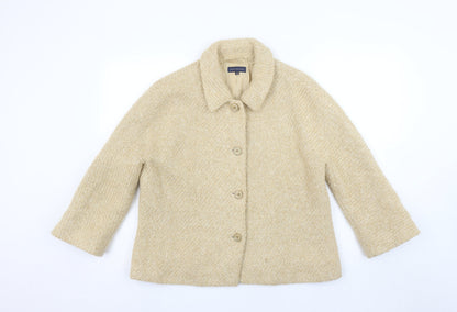 Womens UK Size 18 Adolfo Dominguez Regular Beige Suit Jacket