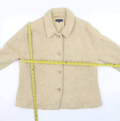 Womens UK Size 18 Adolfo Dominguez Regular Beige Suit Jacket