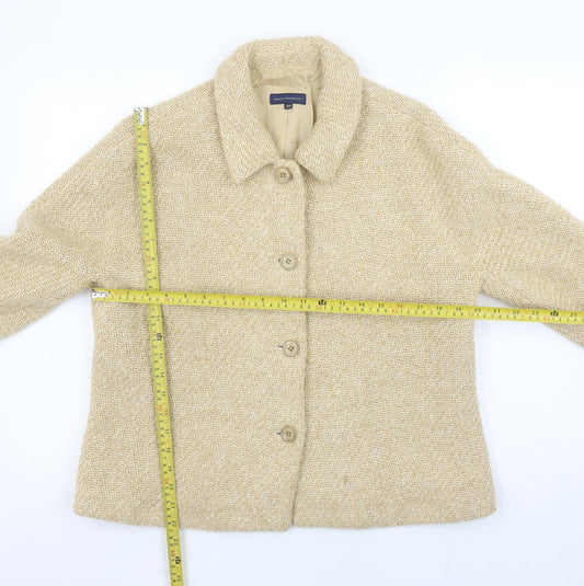 Womens UK Size 18 Adolfo Dominguez Regular Beige Suit Jacket