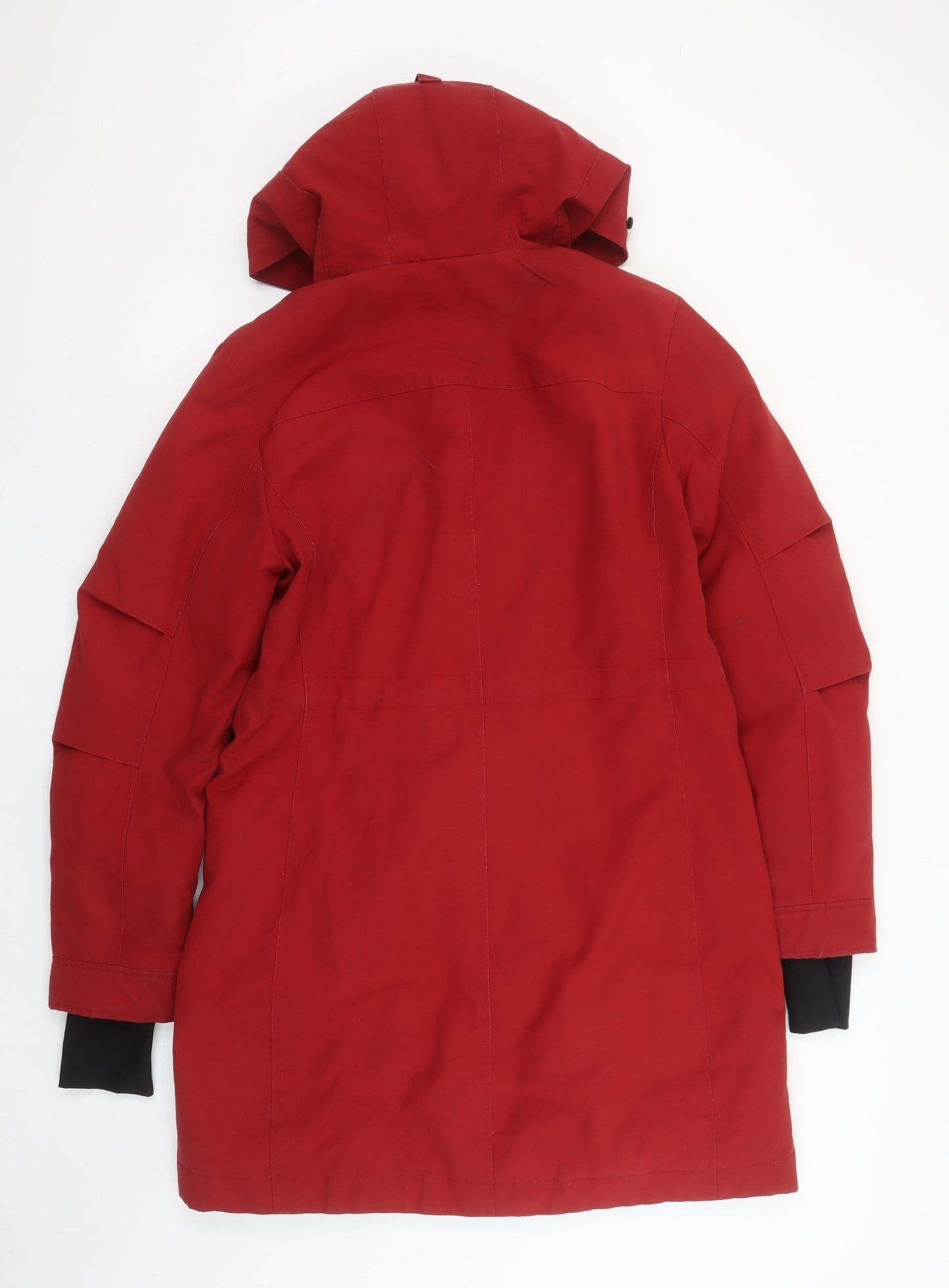 Womens UK Size 10 Marks and Spencer Red Parka Coat