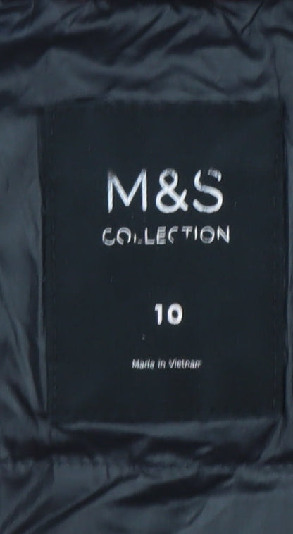 Womens UK Size 10 Marks and Spencer Red Parka Coat