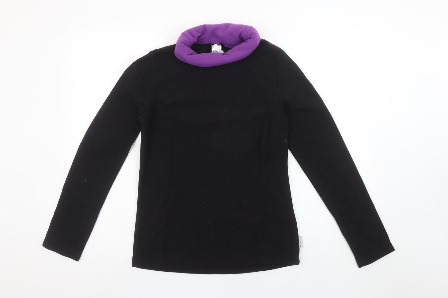 Womens UK Size S DECATHLON Black Pullover Sweatshirt