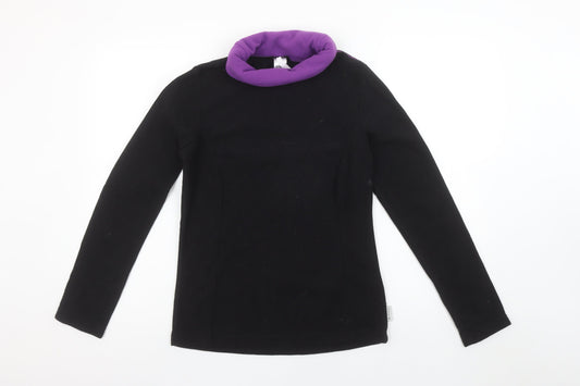 Womens UK Size S DECATHLON Black Pullover Sweatshirt
