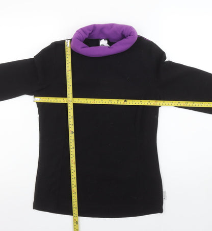 Womens UK Size S DECATHLON Black Pullover Sweatshirt
