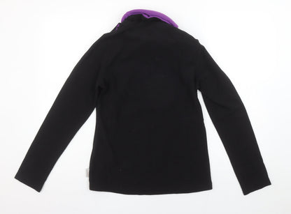 Womens UK Size S DECATHLON Black Pullover Sweatshirt