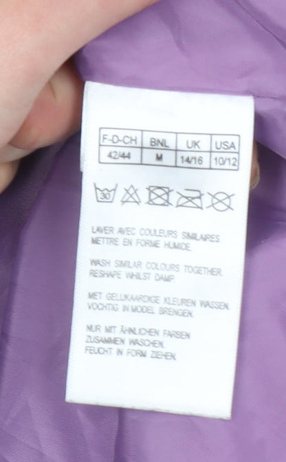 Womens UK Size 14 Damart Purple Basic Jacket