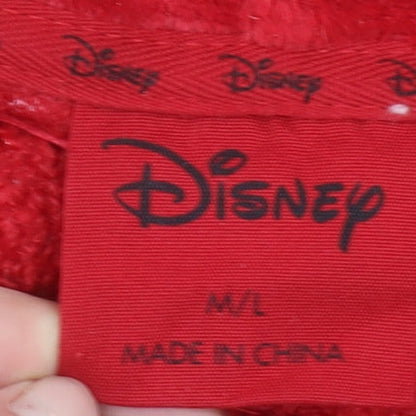 Primark Disney Women's Red Fleece Hooded Mickey Nightshirt M/L