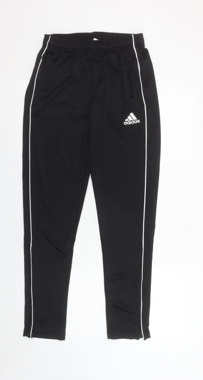 Boys UK Size 13-14 Years adidas Regular Fit Jogger Black Trousers