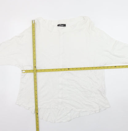 Womens UK Size S Peruzzi White Tunic Blouse
