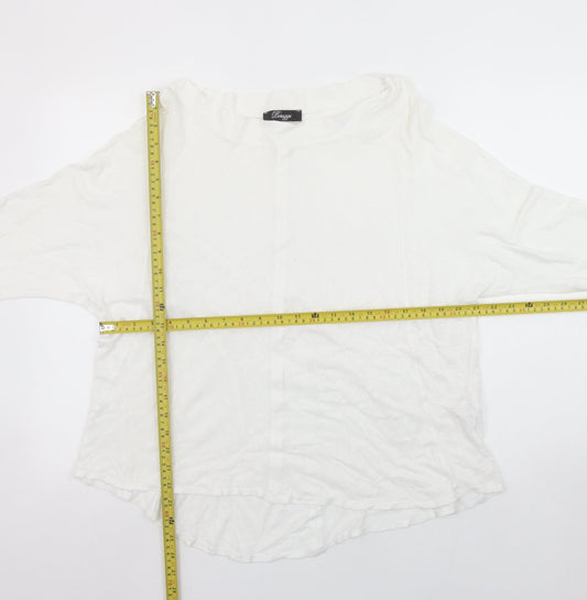 Womens UK Size S Peruzzi White Tunic Blouse
