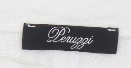 Womens UK Size S Peruzzi White Tunic Blouse
