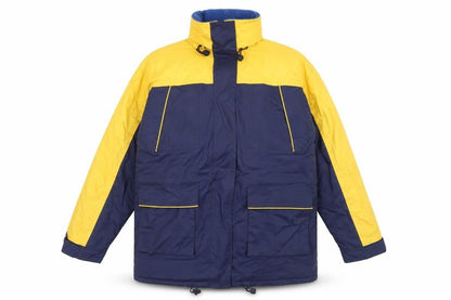Feather Morse Sport Women’s Blue Yellow Waterproof Parka Jacket Size 14-16