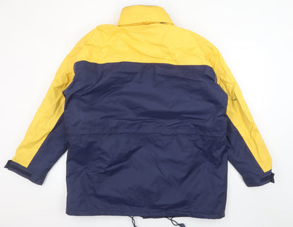 Feather Morse Sport Women’s Blue Yellow Waterproof Parka Jacket Size 14-16
