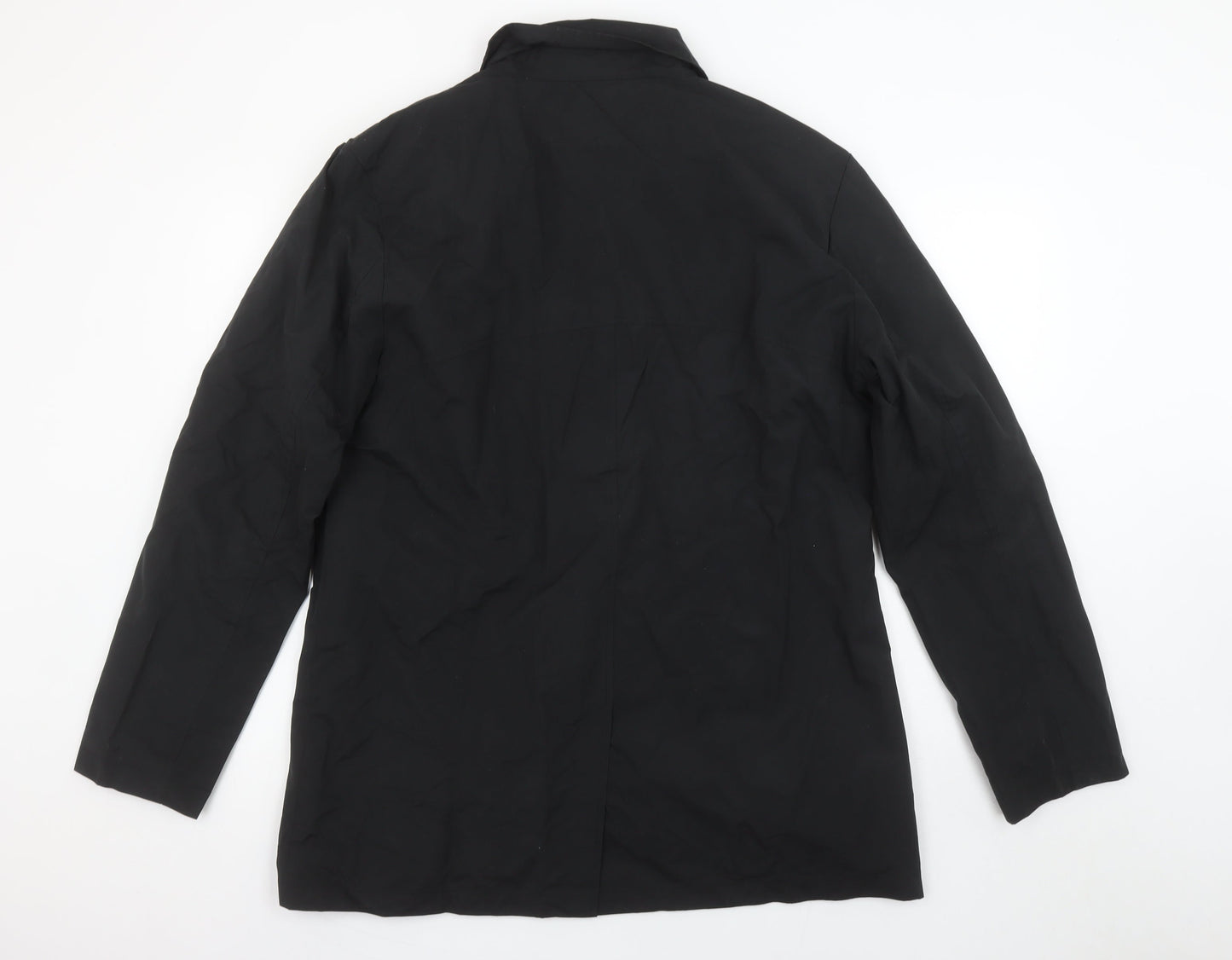 Mens UK Size L Brave Soul Black Overcoat