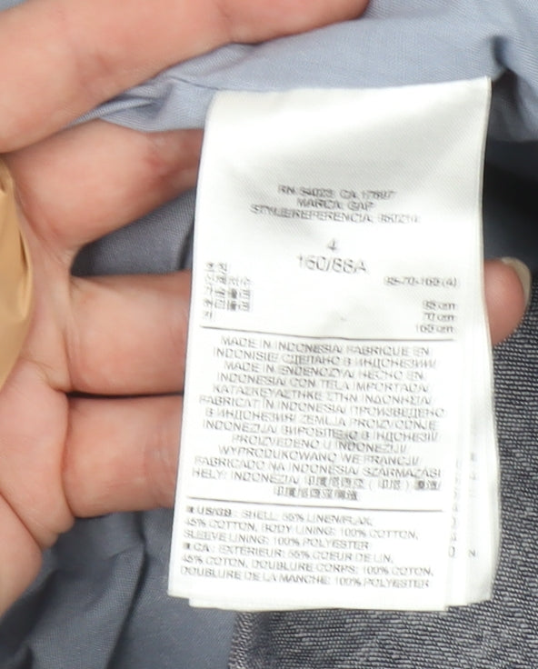 Womens UK Size 8 Gap Regular Grey Blazer