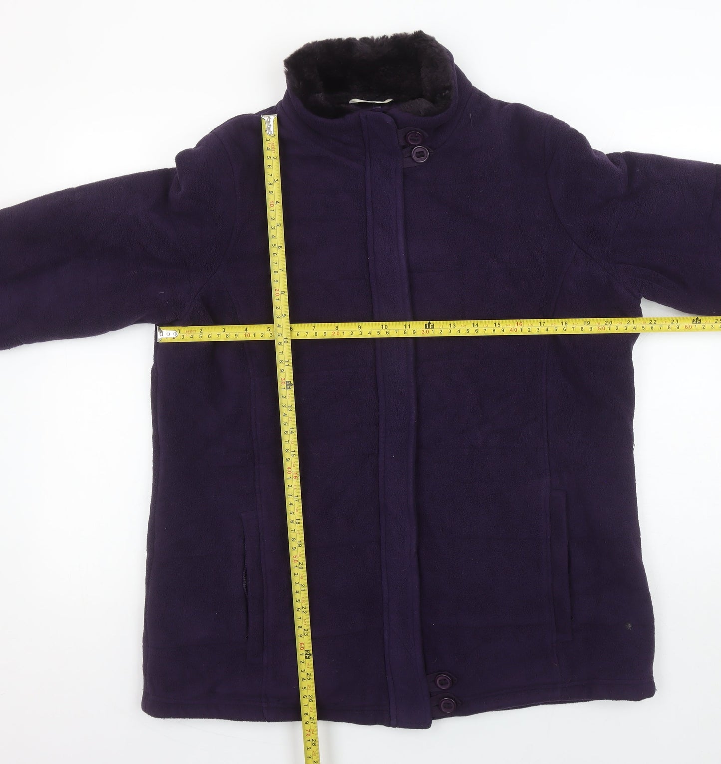 Womens UK Size 16 Marks and Spencer Purple Overcoat