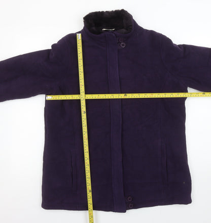 Womens UK Size 16 Marks and Spencer Purple Overcoat