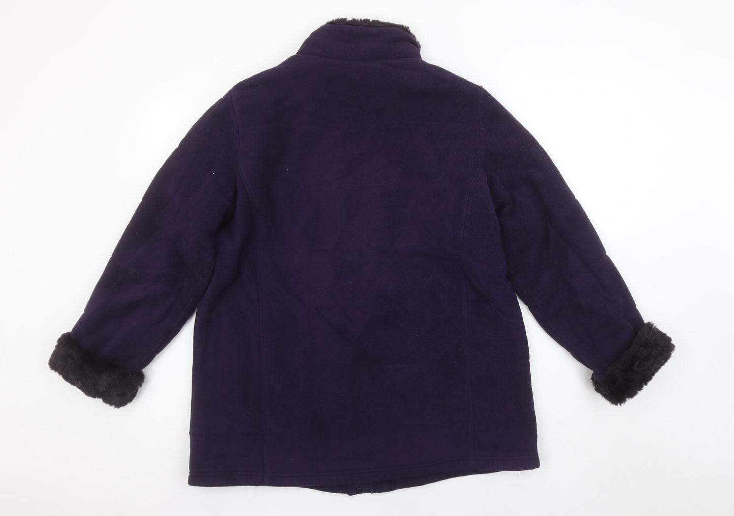 Womens UK Size 16 Marks and Spencer Purple Overcoat