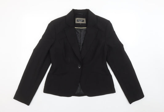 Womens UK Size 12 Principles by Ben de Lisi Regular Black Blazer