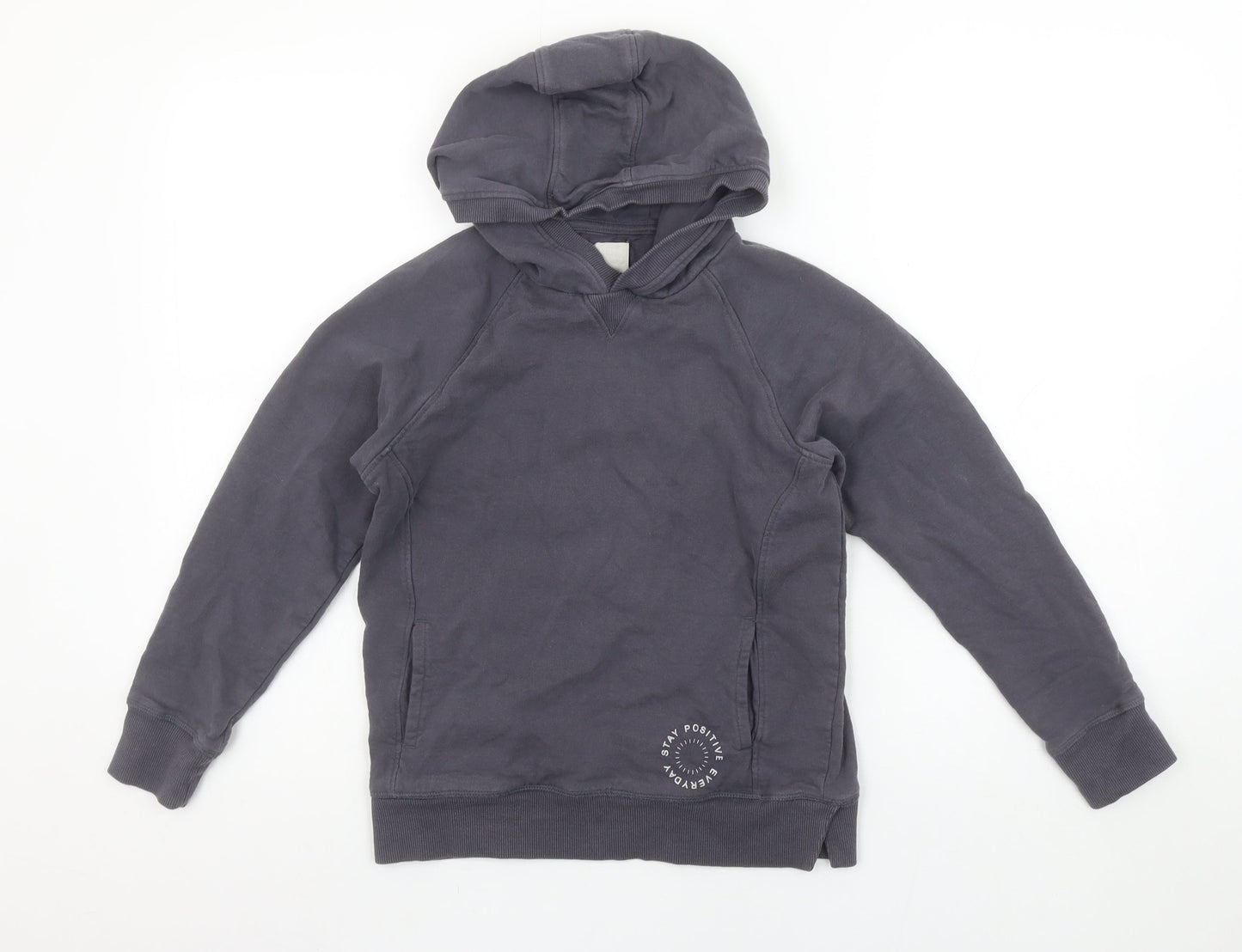 Boys UK Size 9 Years John Lewis & Partners Grey Pullover Hoodie