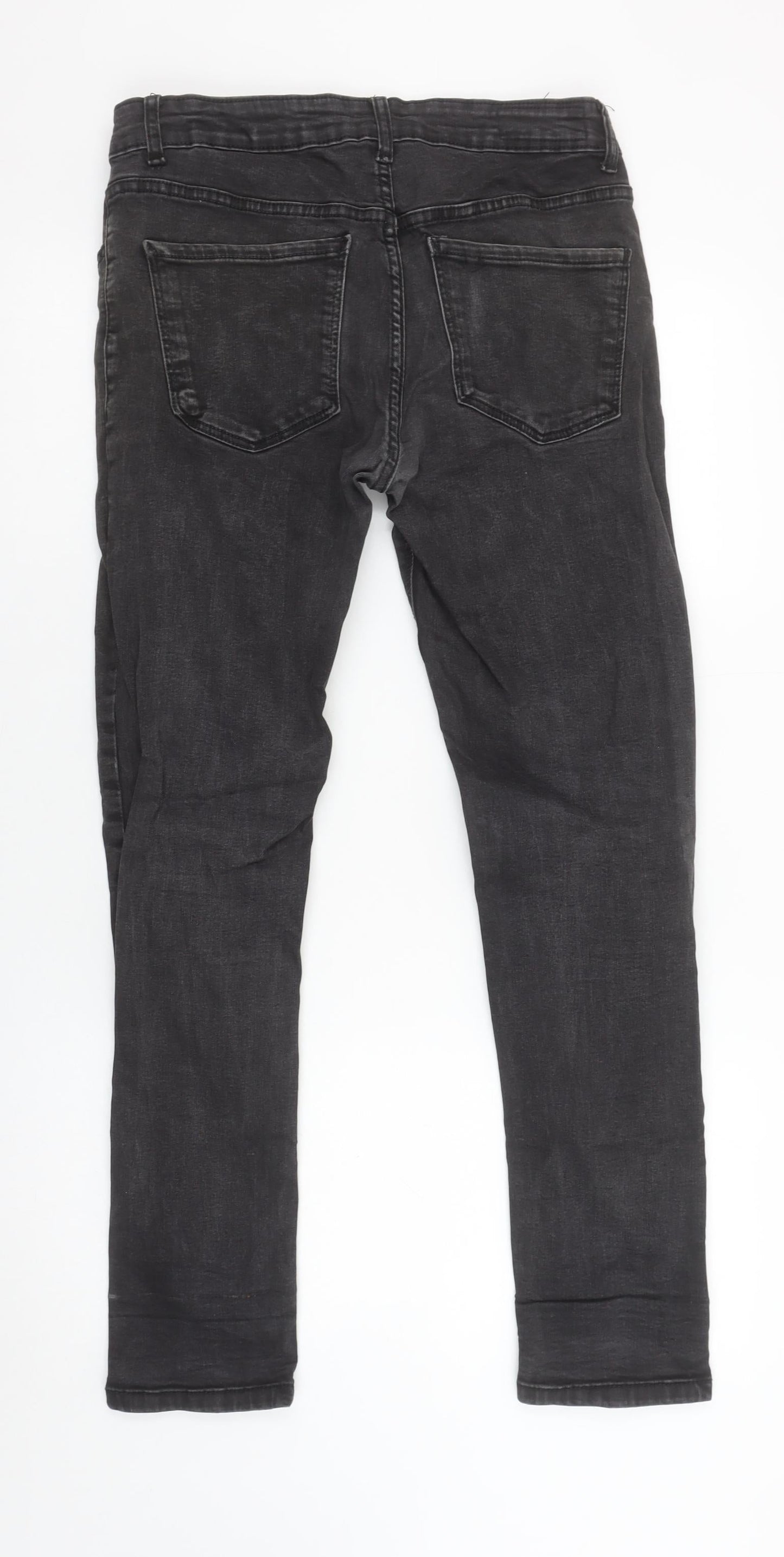 Mens UK Size M denim co Slim Fit Skinny Black Jeans