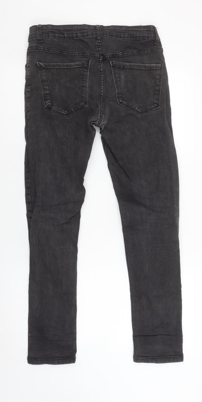 Mens UK Size M denim co Slim Fit Skinny Black Jeans