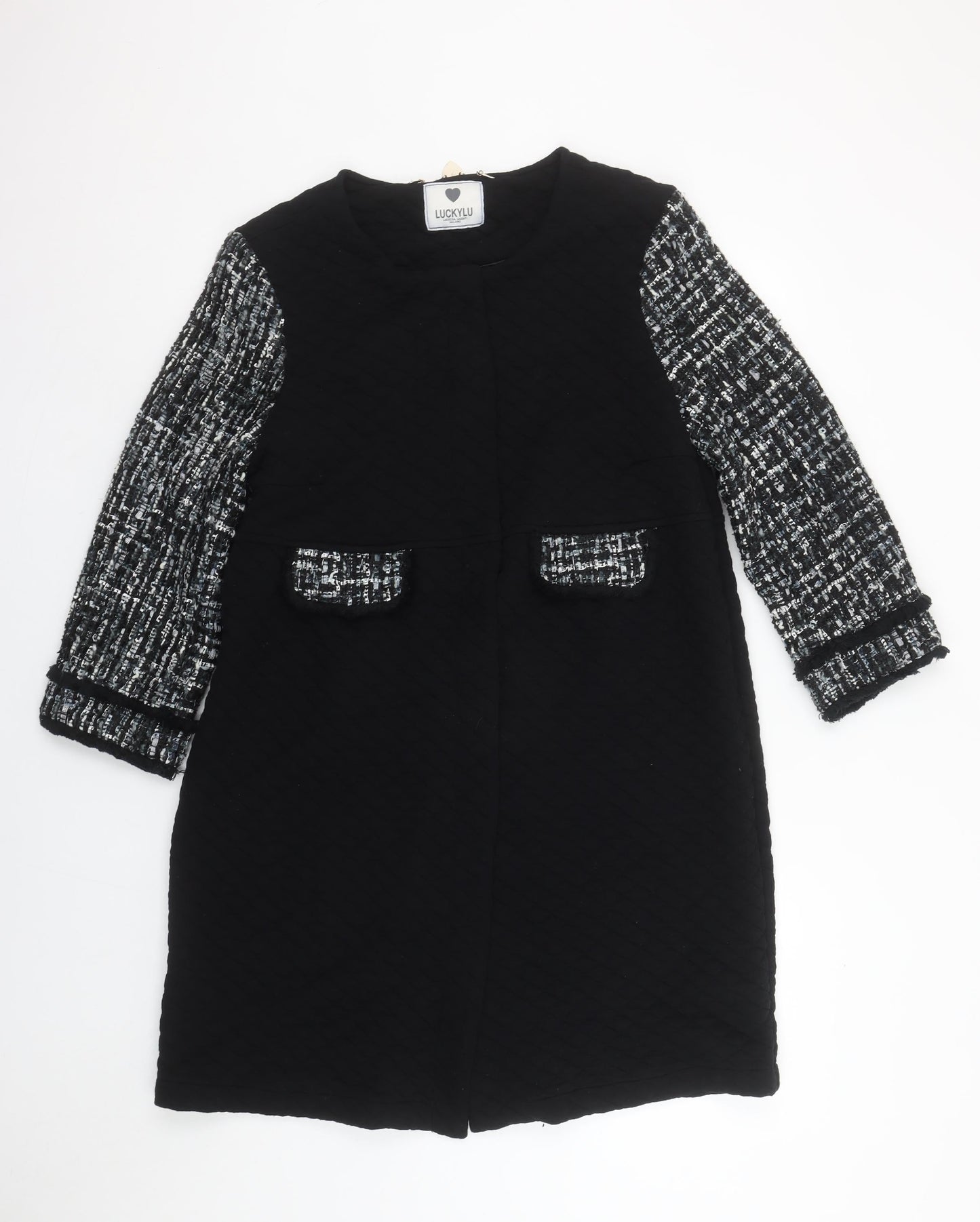 Womens UK Size XL Luckylu Black Overcoat