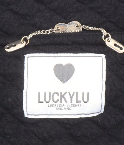 Womens UK Size XL Luckylu Black Overcoat