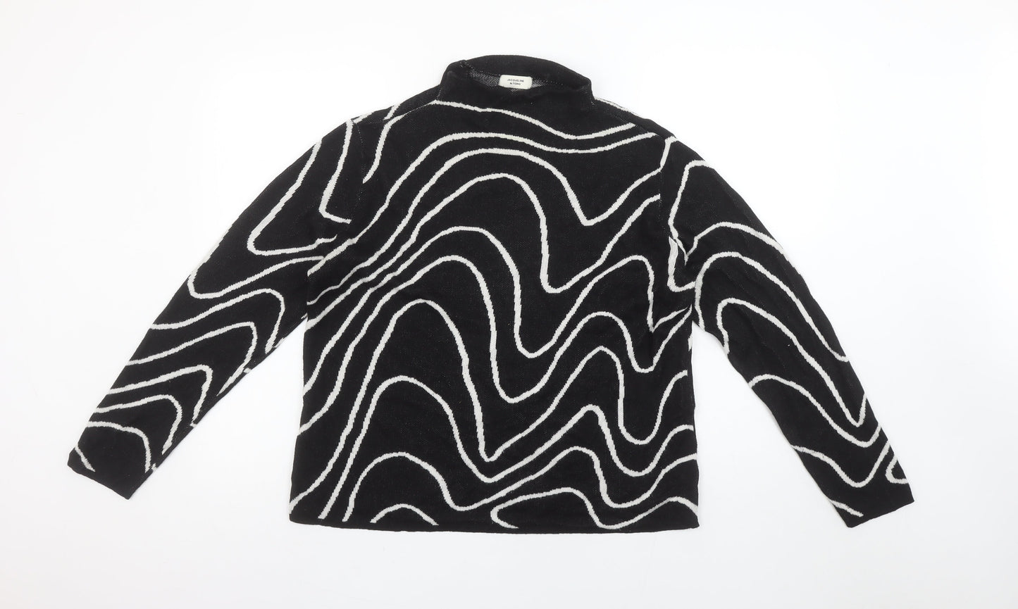 Womens UK Size L Jacqueline de Yong Black Pullover Jumper
