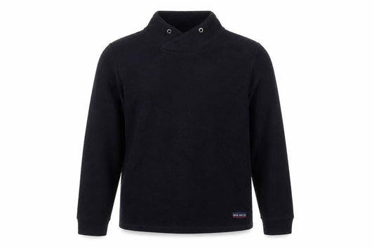 Front view of Cecil unisex black high neck knit pullover sweatshirt l