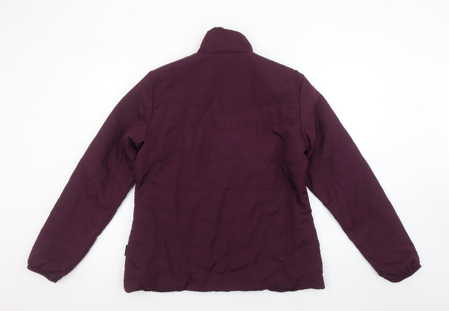 Womens UK Size L DECATHLON Purple Puffer Jacket