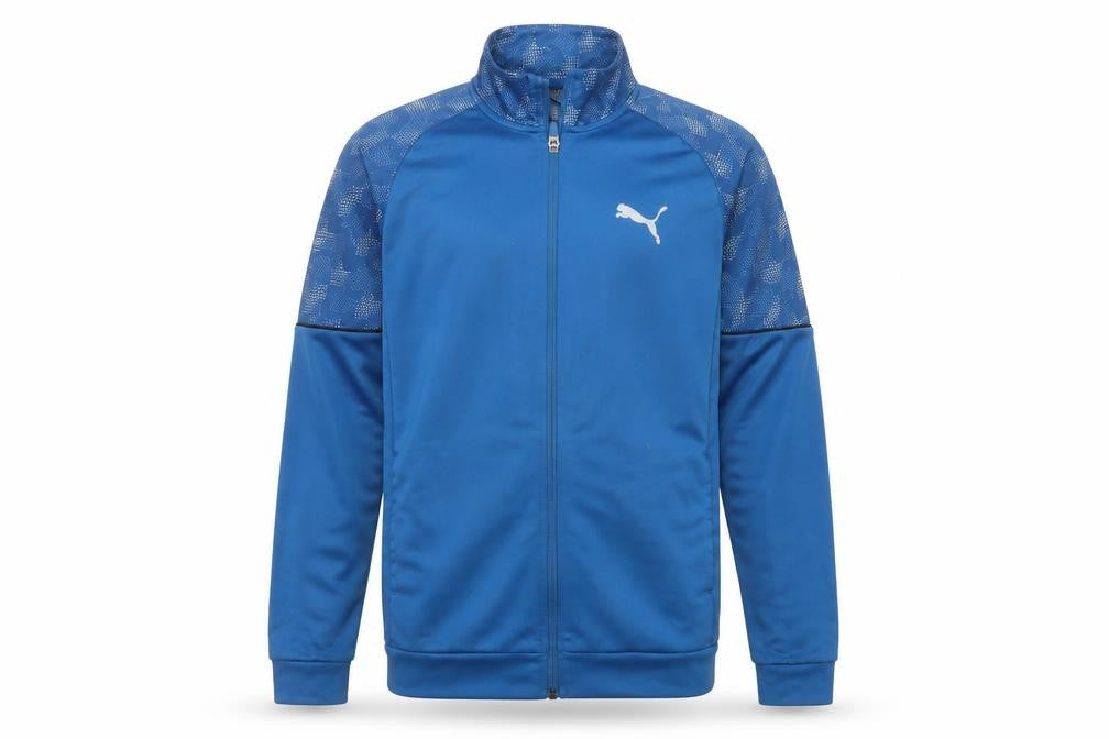 Puma Boys Blue Full Zip Active Sweatshirt 13-14 Years 164 Regular Fit